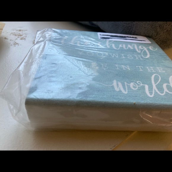 Art Deco Quote Decoration Ghandi Canvas FREE WITH PURCHASE! - Picture 2 of 4